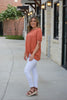 Dusty Coral Knot Blouse