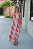 Striped Woven Maxi Dress
