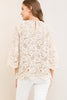 Bell Sleeve Solid Lace Top